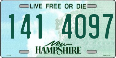 NH license plate 1414097