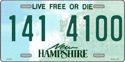 NH license plate 1414100