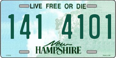 NH license plate 1414101