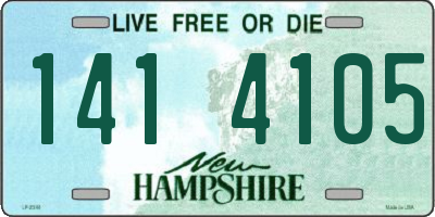 NH license plate 1414105