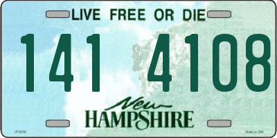 NH license plate 1414108