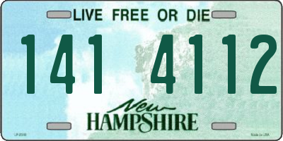 NH license plate 1414112