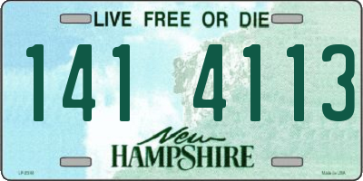 NH license plate 1414113