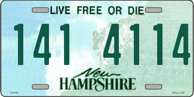 NH license plate 1414114
