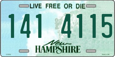 NH license plate 1414115