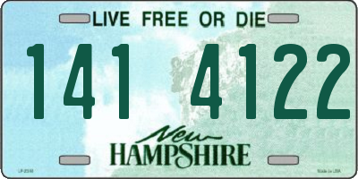 NH license plate 1414122