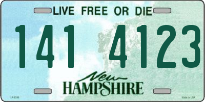 NH license plate 1414123