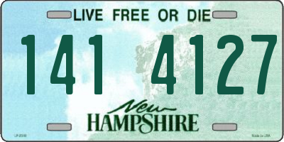 NH license plate 1414127