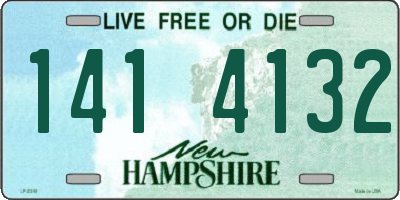 NH license plate 1414132
