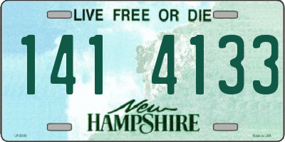 NH license plate 1414133