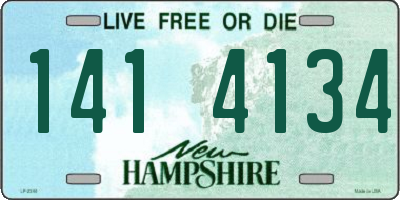NH license plate 1414134