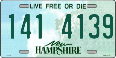 NH license plate 1414139