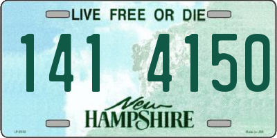 NH license plate 1414150