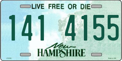 NH license plate 1414155
