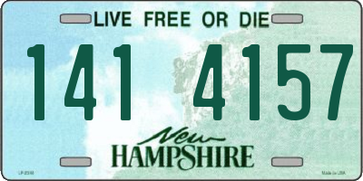 NH license plate 1414157