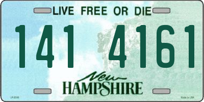 NH license plate 1414161