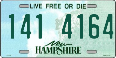 NH license plate 1414164