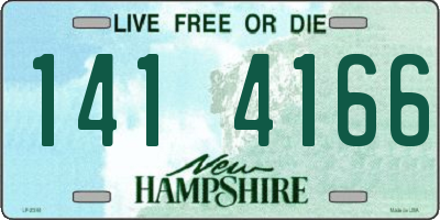 NH license plate 1414166