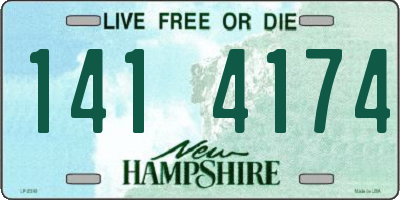 NH license plate 1414174