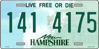 NH license plate 1414175