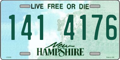 NH license plate 1414176