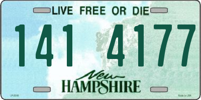 NH license plate 1414177