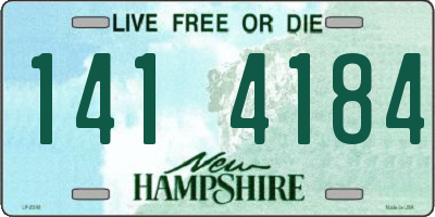 NH license plate 1414184