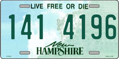 NH license plate 1414196