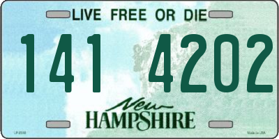 NH license plate 1414202