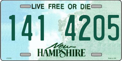 NH license plate 1414205