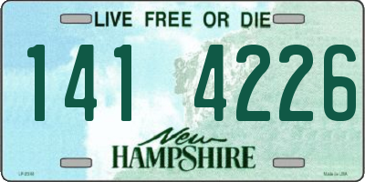 NH license plate 1414226
