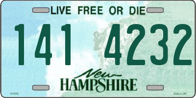 NH license plate 1414232