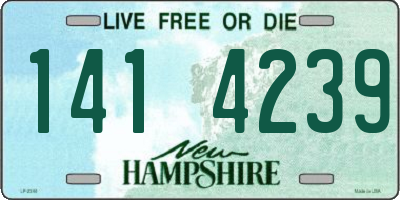 NH license plate 1414239