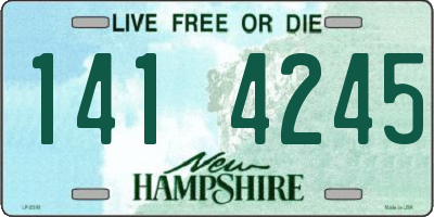 NH license plate 1414245