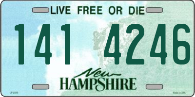 NH license plate 1414246
