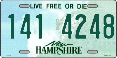 NH license plate 1414248