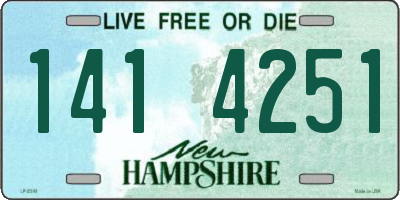 NH license plate 1414251
