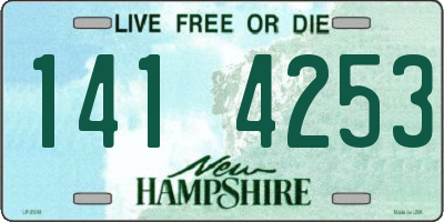 NH license plate 1414253