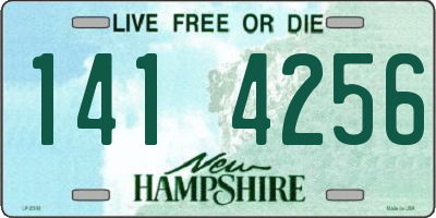 NH license plate 1414256