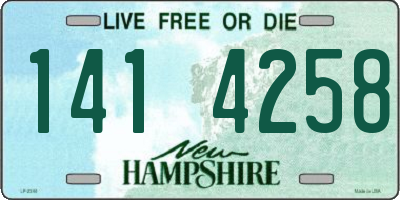 NH license plate 1414258