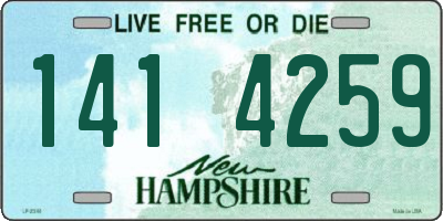 NH license plate 1414259