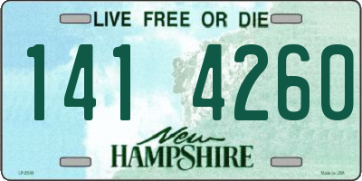 NH license plate 1414260