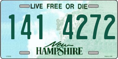 NH license plate 1414272
