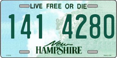 NH license plate 1414280