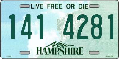 NH license plate 1414281