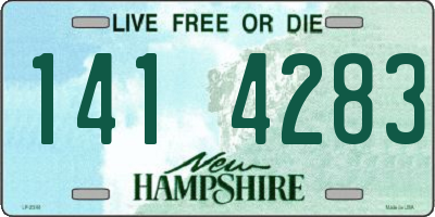 NH license plate 1414283