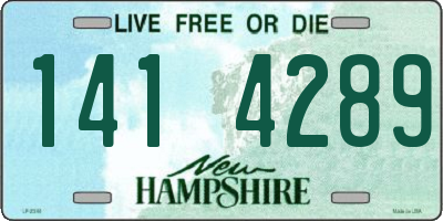 NH license plate 1414289