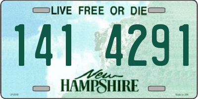 NH license plate 1414291