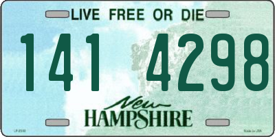 NH license plate 1414298