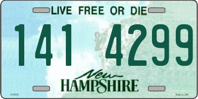 NH license plate 1414299